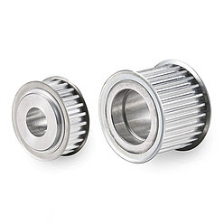 Toothed belt pulleys and clamping plates and taper bushes